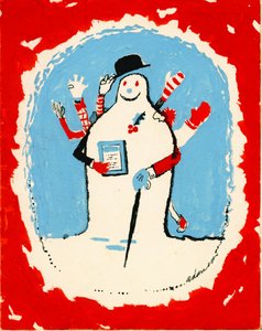 Schneemann mit vielen Armen