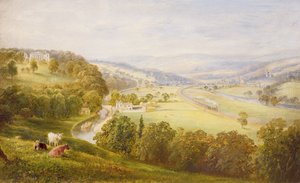 Tal der Aire, Armley Pastures und Kirkstall von George Alexander