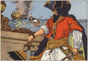 Blackbeard, der berühmteste Pirat der Atlantikküste von George Alfred Williams