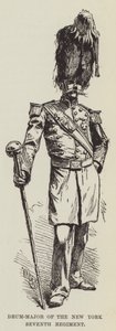Tambourmajor des siebten Regiments von New York von George Augustus Sala