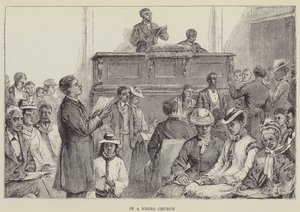 In einer schwarzen Kirche (Gravur) von George Augustus Sala