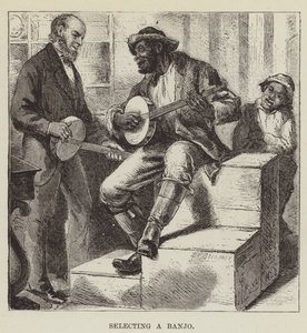 Ein Banjo auswählen von George Augustus Sala
