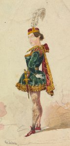 Frau in Kostüm