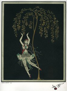 Tamara Karsavina im Ballett Der Feuervogel von I. Strawinsky von George Barbier