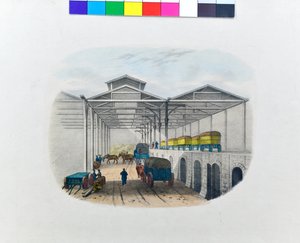 Ansicht des Güterumschlagdepots, ca. 1830