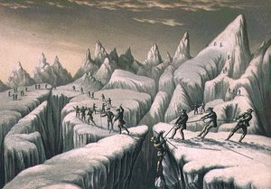 Der Gletscher du Tacconnay von George Baxter