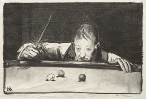 Athlet im Innenraum von George Bellows