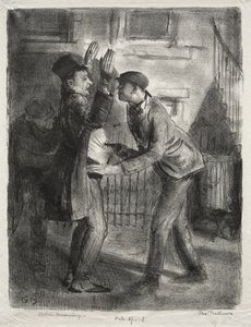Der Überfall, erster Zustand von George Bellows