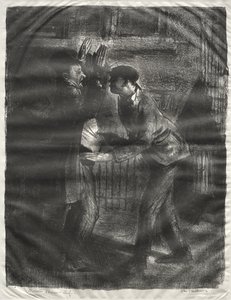 Der Überfall, zweiter Zustand von George Bellows