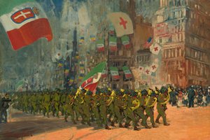 Die Bersaglieri, 1918 von George Benjamin Luks