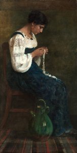 Capri-Spitzenmacherin von George Bernard Jr Butler