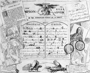 Der Champion, oder Evening Advertiser von Capt. Hercules Vinegar aus Pall Mall, 1744 von George Bickham