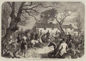 Der Prinz von Wales beim Treffen der Burton Hounds, Green Man, Lincoln Heath