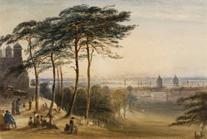 Greenwich vom Observatoriumshügel, ca. 1850