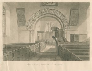 Innenraum der Stowe Kirche von George Buckler
