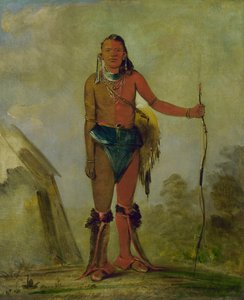 Aih-no-wa, Das Feuer, ein Medizinmann der Fox, 1835 von George Catlin
