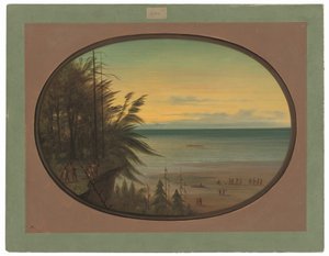 Eine indische Leiter - Nayas-Indianer von George Catlin