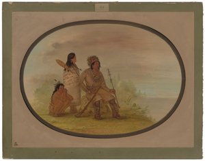 Ein alter Nayas-Indianer, seine Enkelin und ein Junge