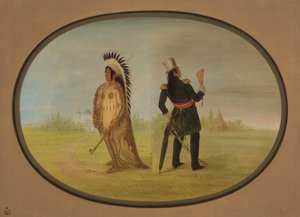 Assinneboine-Häuptling vor und nach der Zivilisation, 1861-1869