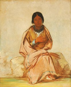Chee-a-ex-e-co, Tochter von Hirsch ohne Herz von George Catlin