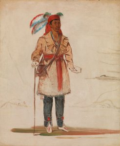 Ee-tów-o-kaum, Beide Seiten des Flusses, Häuptling des Stammes von George Catlin
