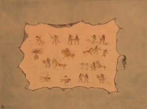 Faksimile des Gewandes von Mah-to-toh-pa - Mandan von George Catlin