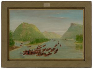 Pater Hennepin und zwei Gefährten von den Sioux gefangen genommen. April 1680