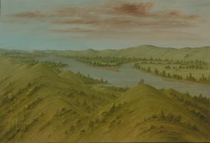 Grassy Bluffs, Oberer Missouri, 1861-1869 von George Catlin
