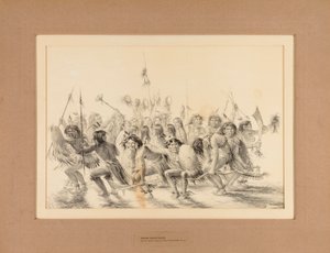 Indianischer Skalptanz--Nr. 31 von George Catlin