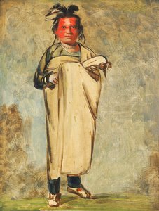 Káw-kaw-ne-chóo-a, ein Tapferer von George Catlin