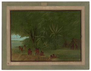 Mauhees Lager von George Catlin