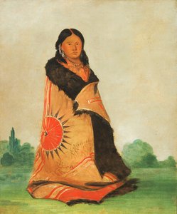Mong-shóng-sha, Biegende Weide, Frau des Großen Häuptlings von George Catlin