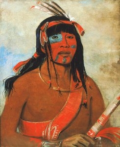 O-tá-wah, Der Ottaway, ein Krieger, 1835 von George Catlin