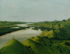 Flussklippen, 1320 Meilen oberhalb von St. Louis von George Catlin
