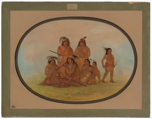 Seminolee-Indianer, Gefangene in Fort Moultrie von George Catlin