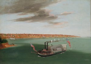 St. Louis vom Fluss aus gesehen von George Catlin