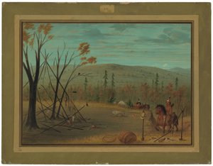 Die Cheyenne-Brüder kehren von ihrer Herbstjagd zurück von George Catlin