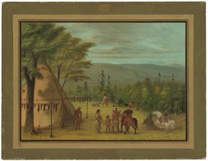 Die Cheyenne-Brüder beginnen ihre Herbstjagd von George Catlin