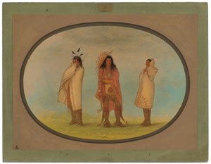 Drei Irokesen-Indianer