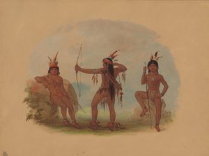 Drei Woyaway-Indianer, 1854-1869