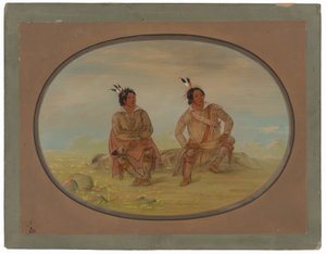 Zwei Choctaw-Indianer von George Catlin