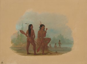 Zwei junge Hyda-Männer, 1855-1869