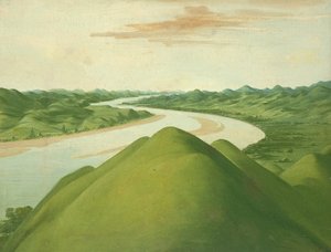 Blick in die "Cross Timbers", Texas von George Catlin