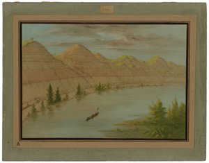 Ansicht im "Grand Detour", Oberer Missouri von George Catlin