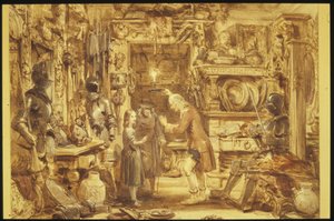 Der Alte Kuriositätenladen - Little Nells Zuhause - Innenansicht des Alten Kuriositätenladens, 1840