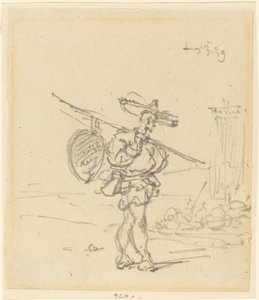 Ein chinesischer Bauer von George Chinnery