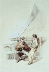Bramble und Jack in einen französischen Hafen gebracht von George Clarkson Stanfield