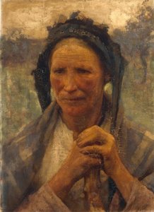 Eine Frau auf dem Feld