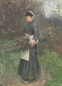 Sammeln von Brennholz von George Clausen