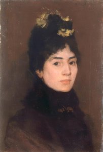 Porträt von Mrs. Mark Fisher von George Clausen
